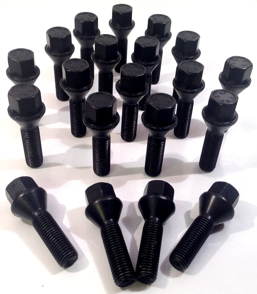 Black wheel bolts